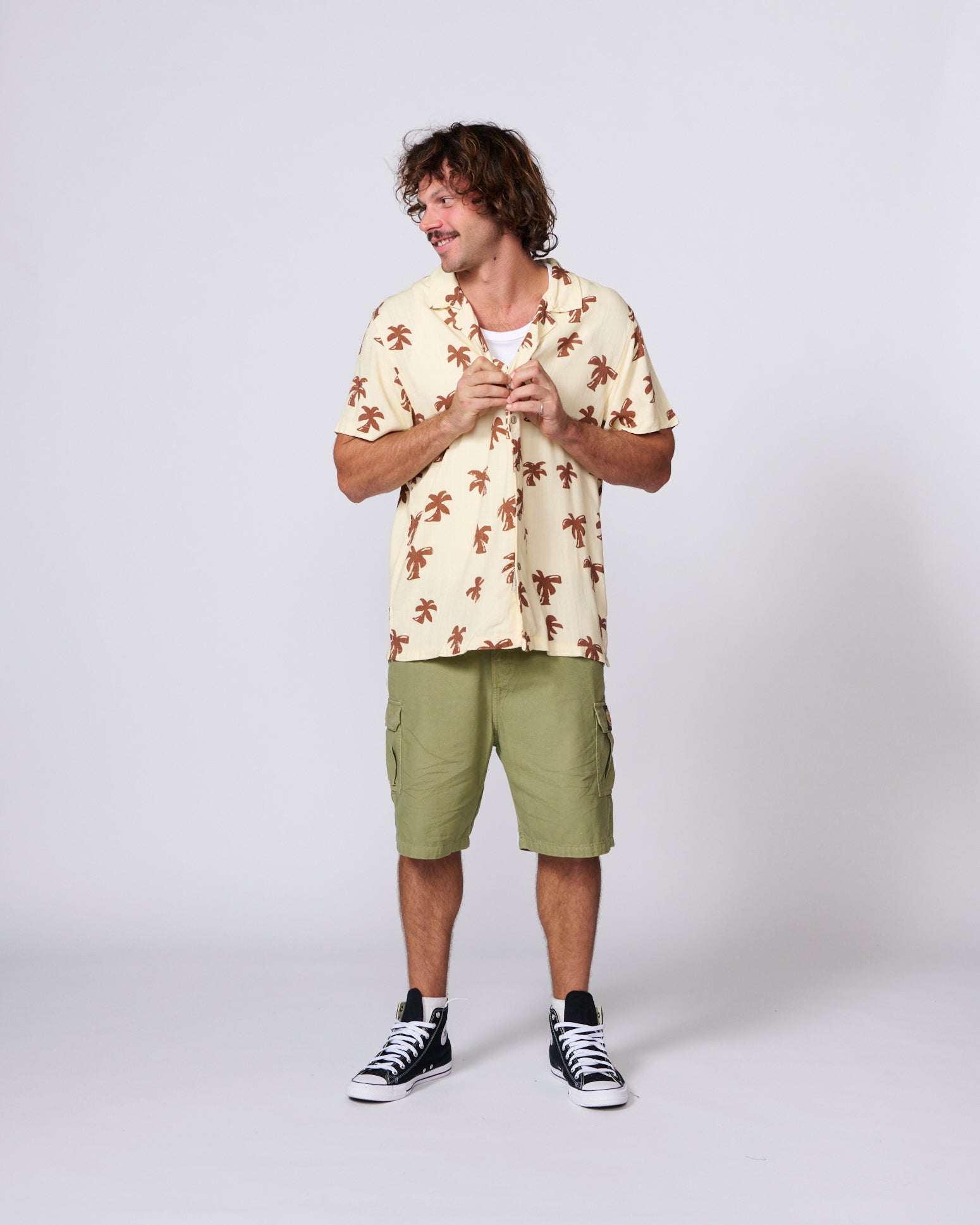TCSS Palms SS Shirt in Ecru