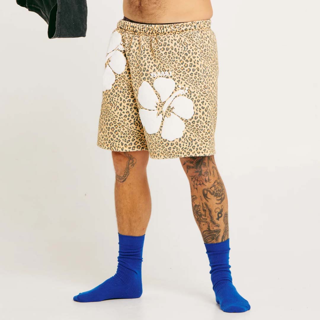 The Happy Hibiscus Shorts | Leopard