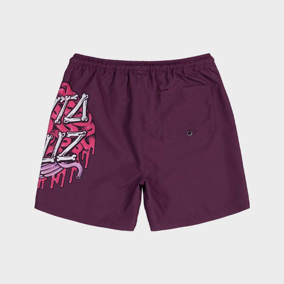 Brain Dot Boardshorts | Maroon