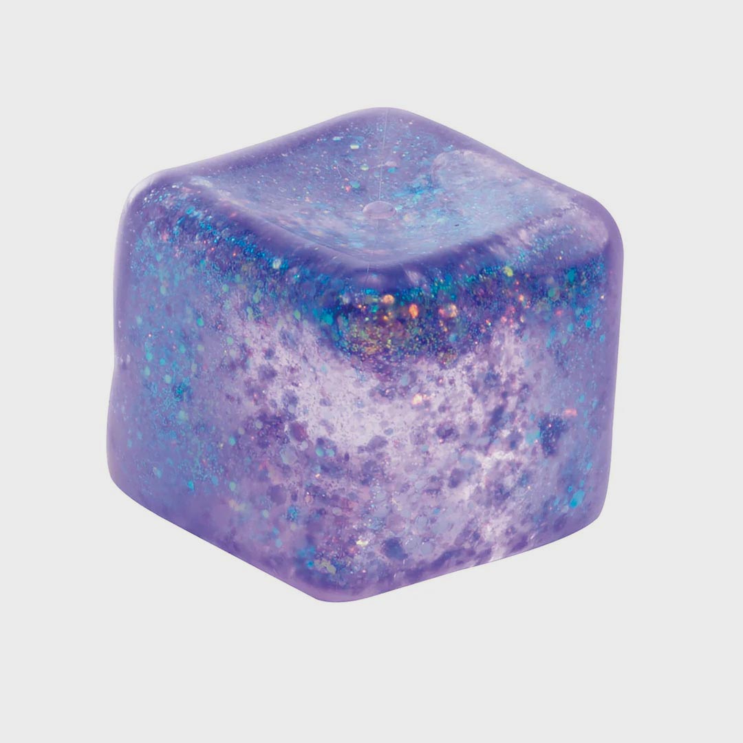 Sparkly Squish Cube | Cosmic Grape