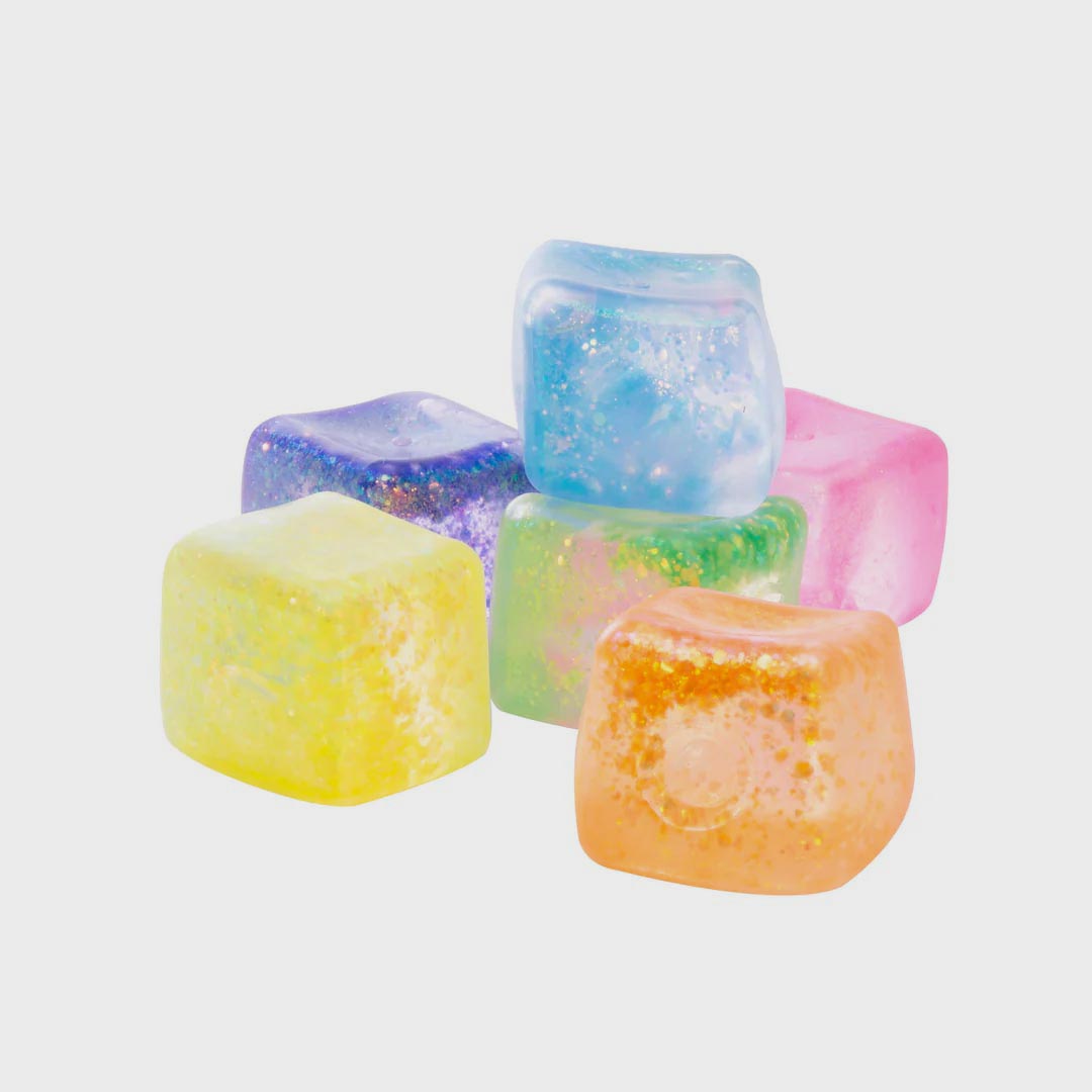 Sparkly Squish Cube | Tangerine Fizz