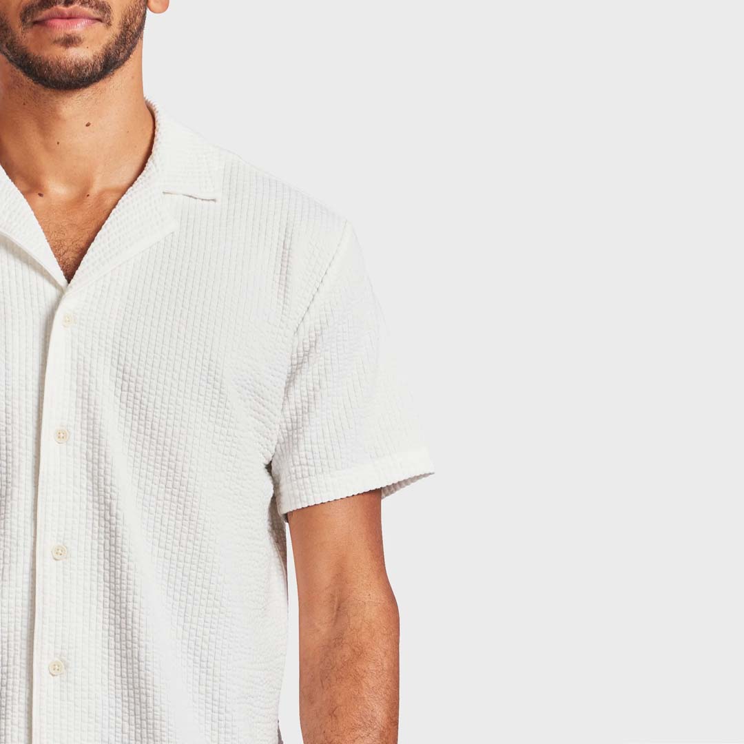 TED SHORT SLEEVE SHIRT | WHITE