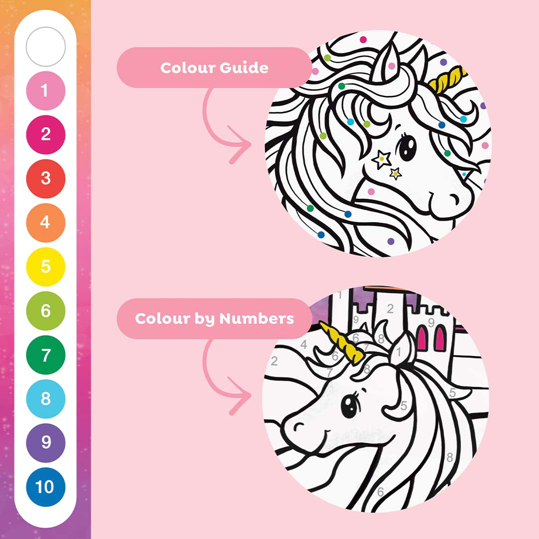 Colour by Numbers | Unicorn Dreaming
