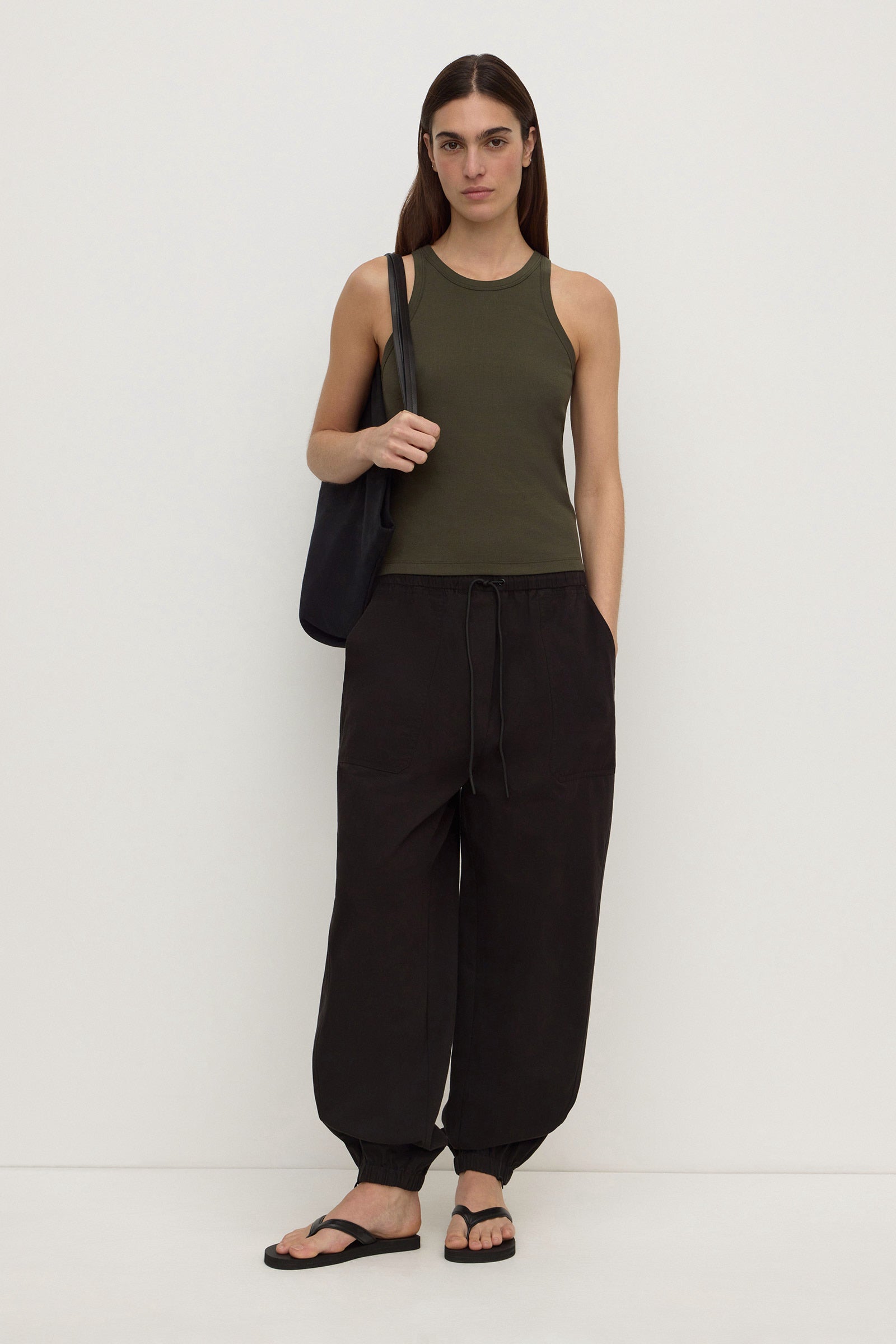 Assembly Label Tabitha Rib Tank in Dark Military