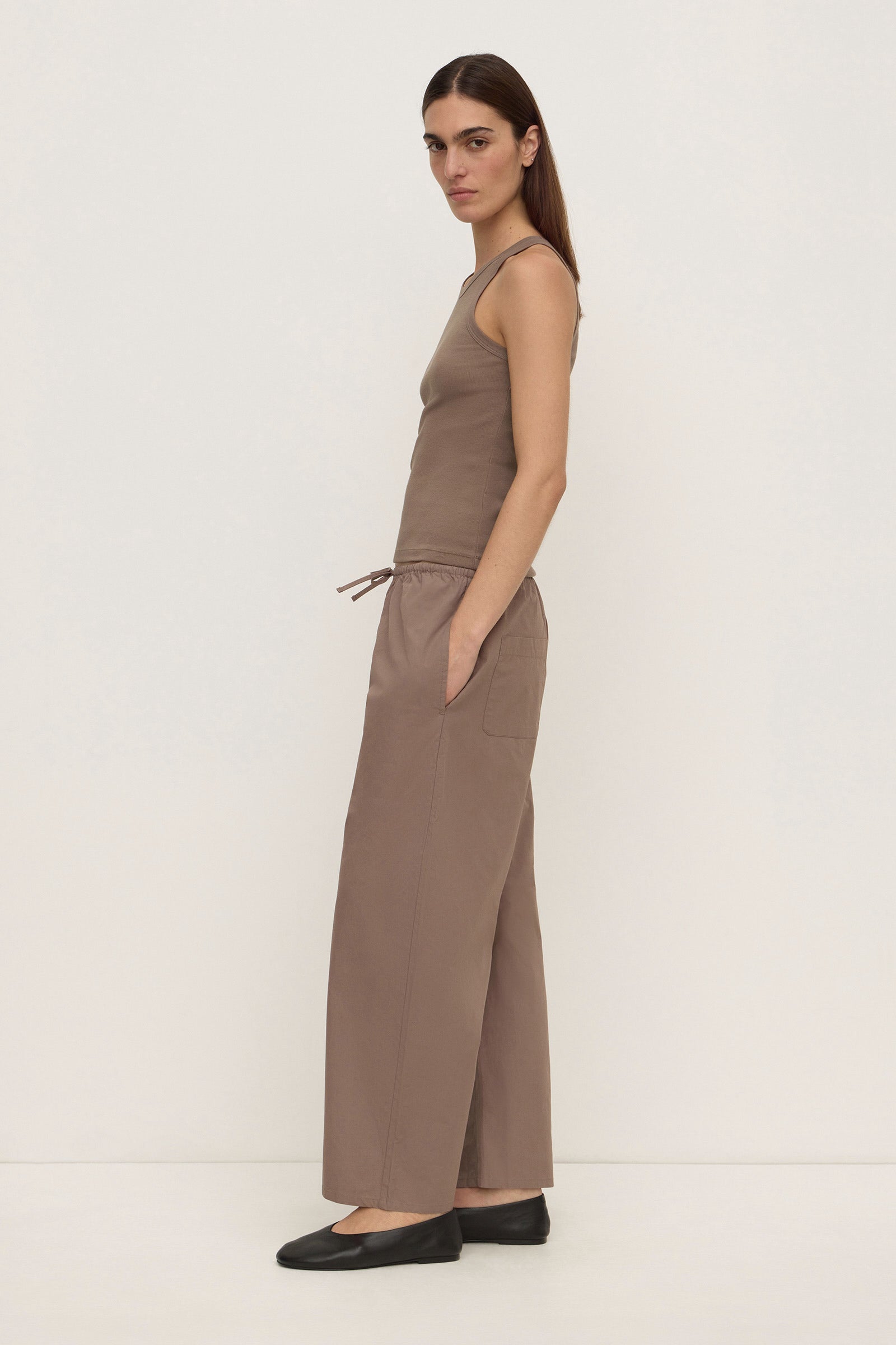 Assembly Label Tabitha Rib Tank in Dark Sand