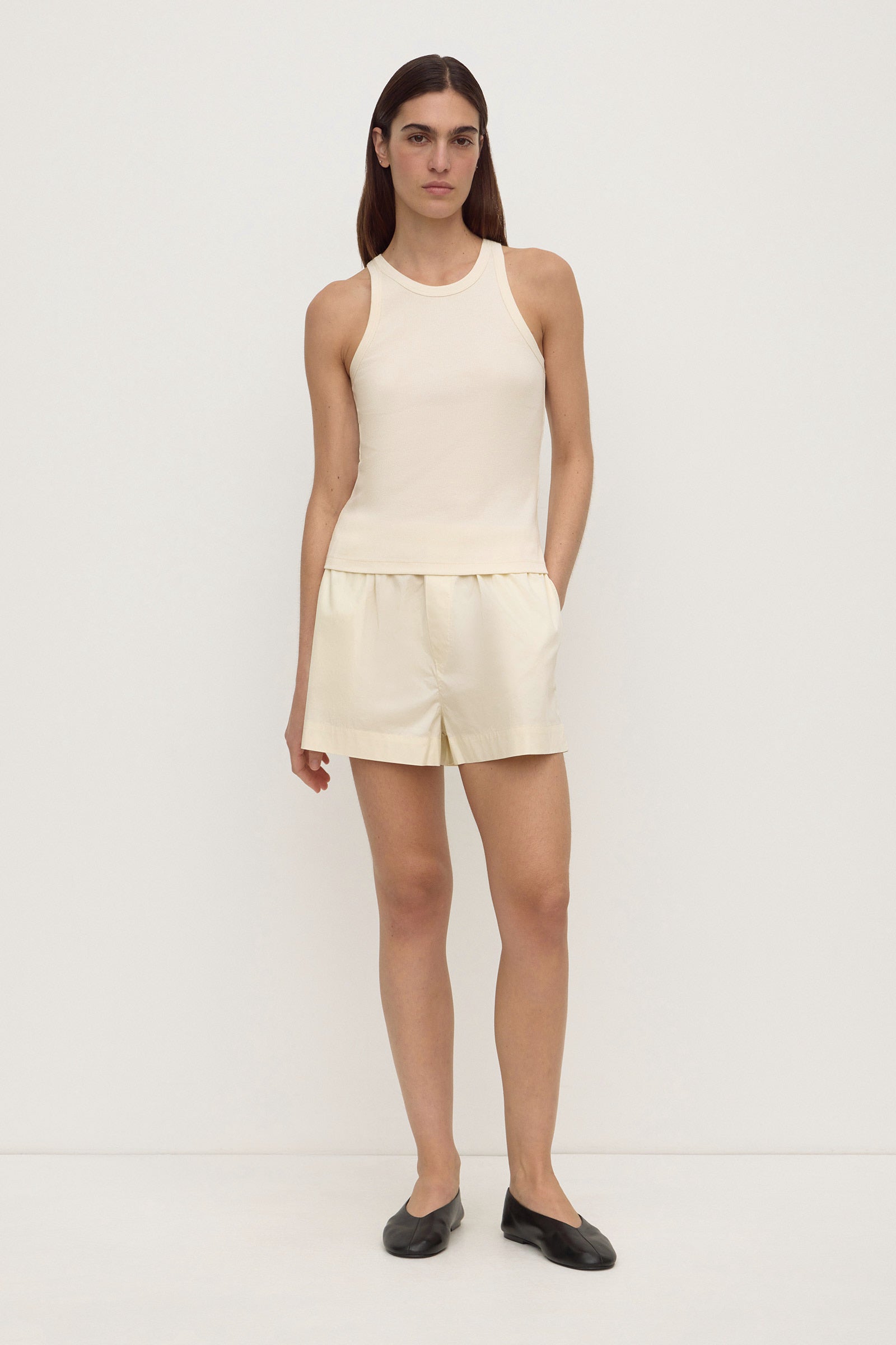 Assembly Label Tabitha Rib Tank in Vanilla