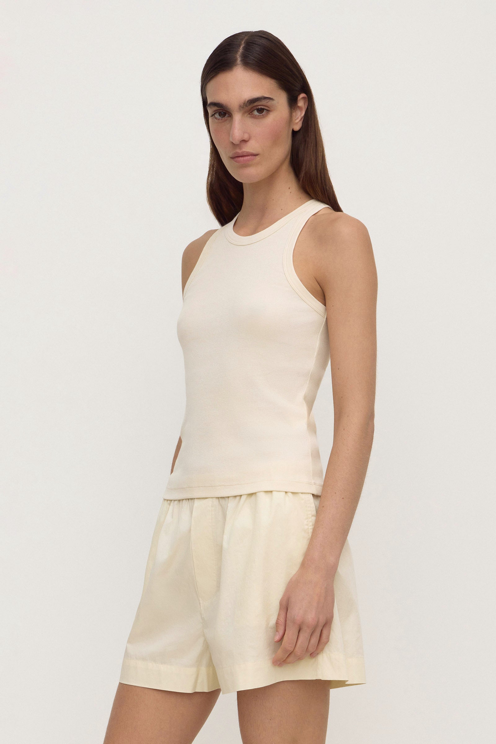 Assembly Label Tabitha Rib Tank in Vanilla