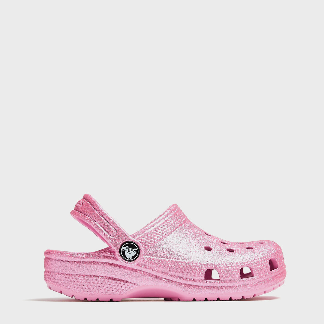 Toddler Classic Clog | Pink Tweed Glitter