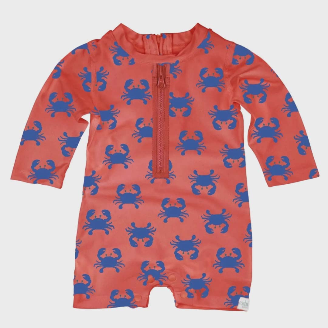 Pirate Swim Onesie L/S | Mud Crabs