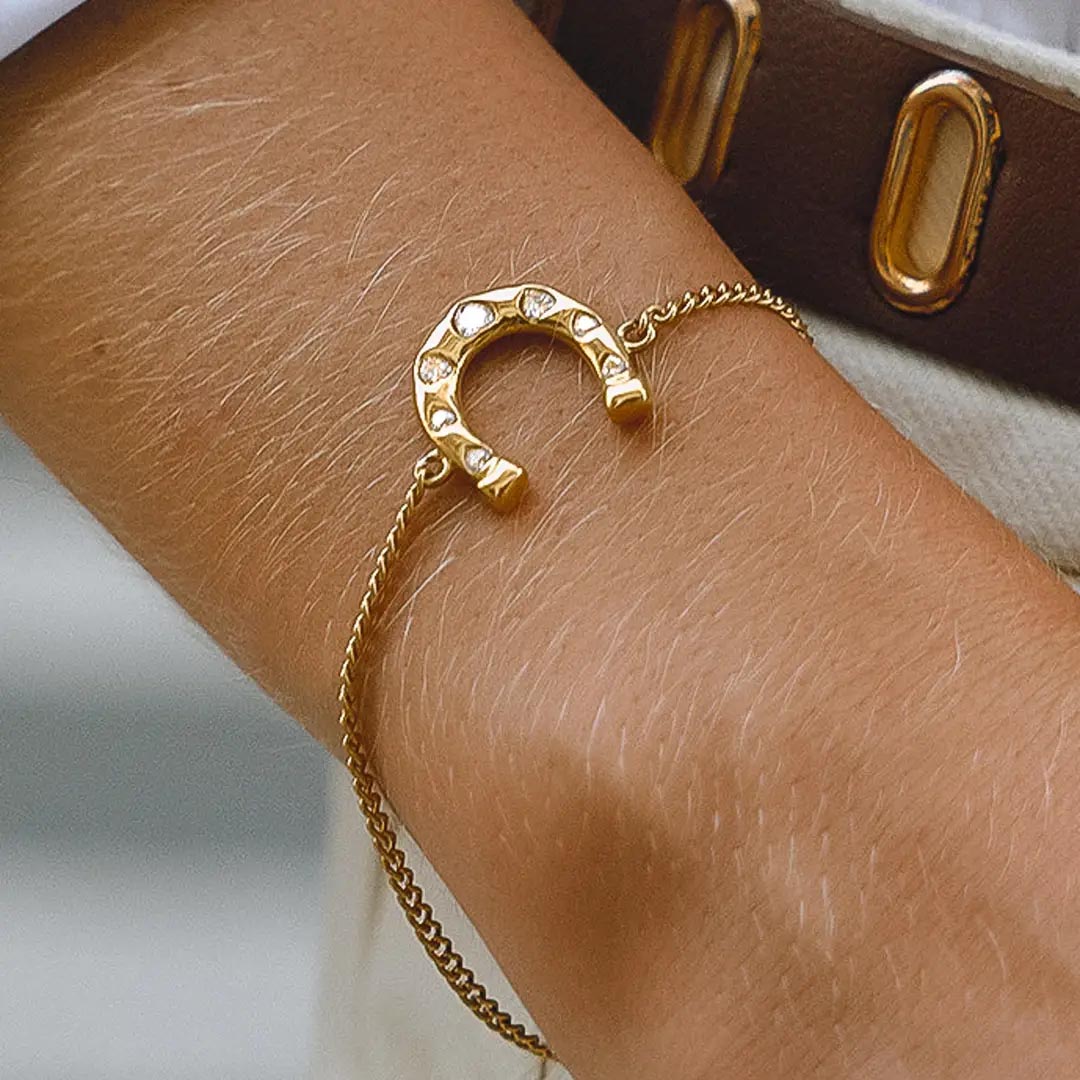Tundra Horseshoe Chain Bracelet | 18K Gold