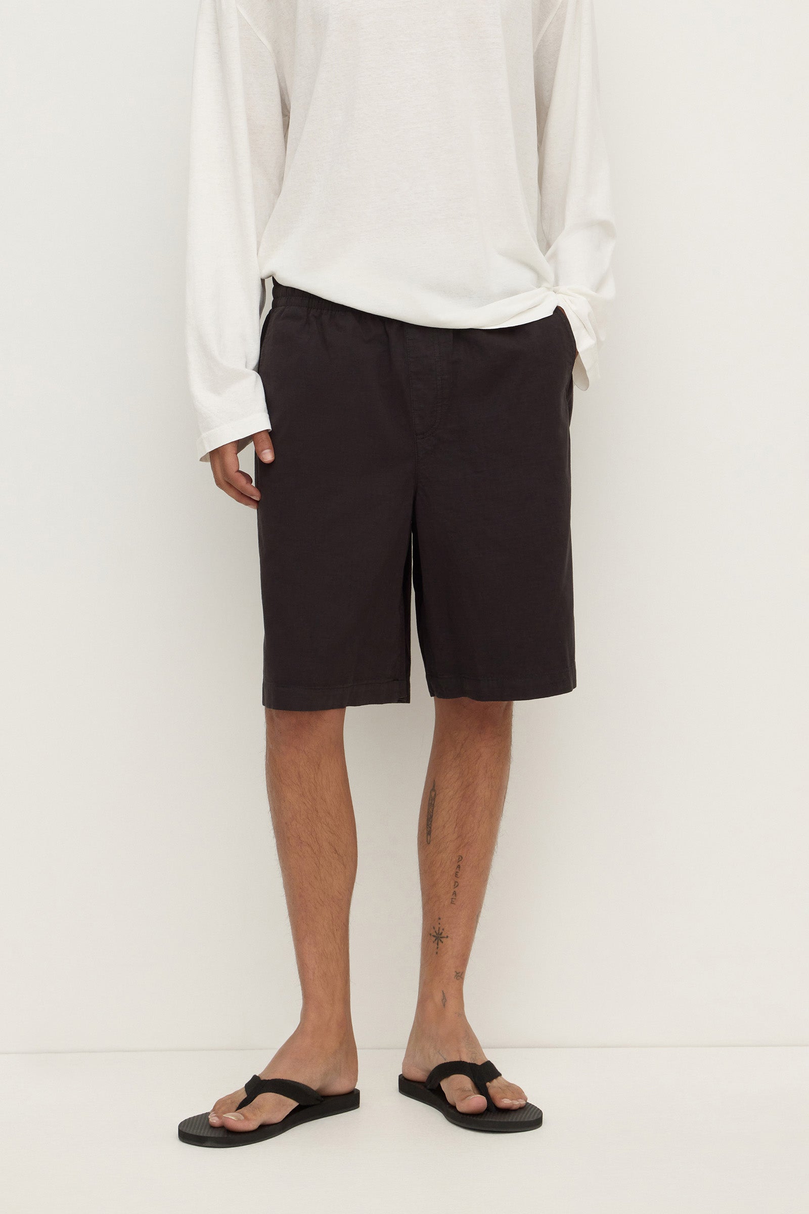 Assembly Label Wallace Ripstop Short in Washed Black