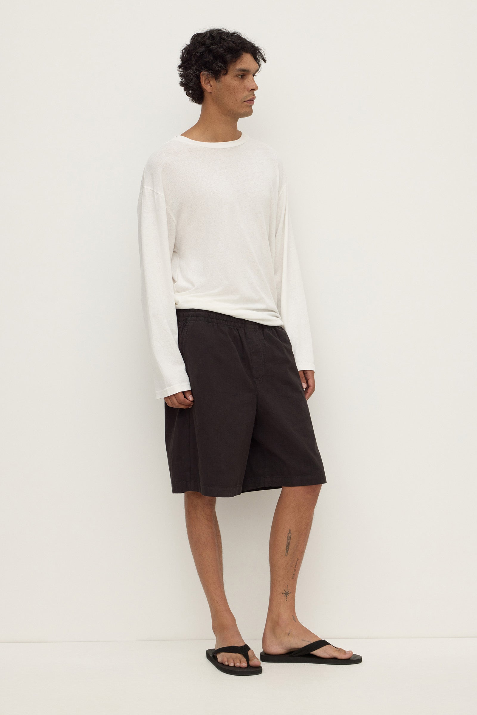 Assembly Label Wallace Ripstop Short in Washed Black