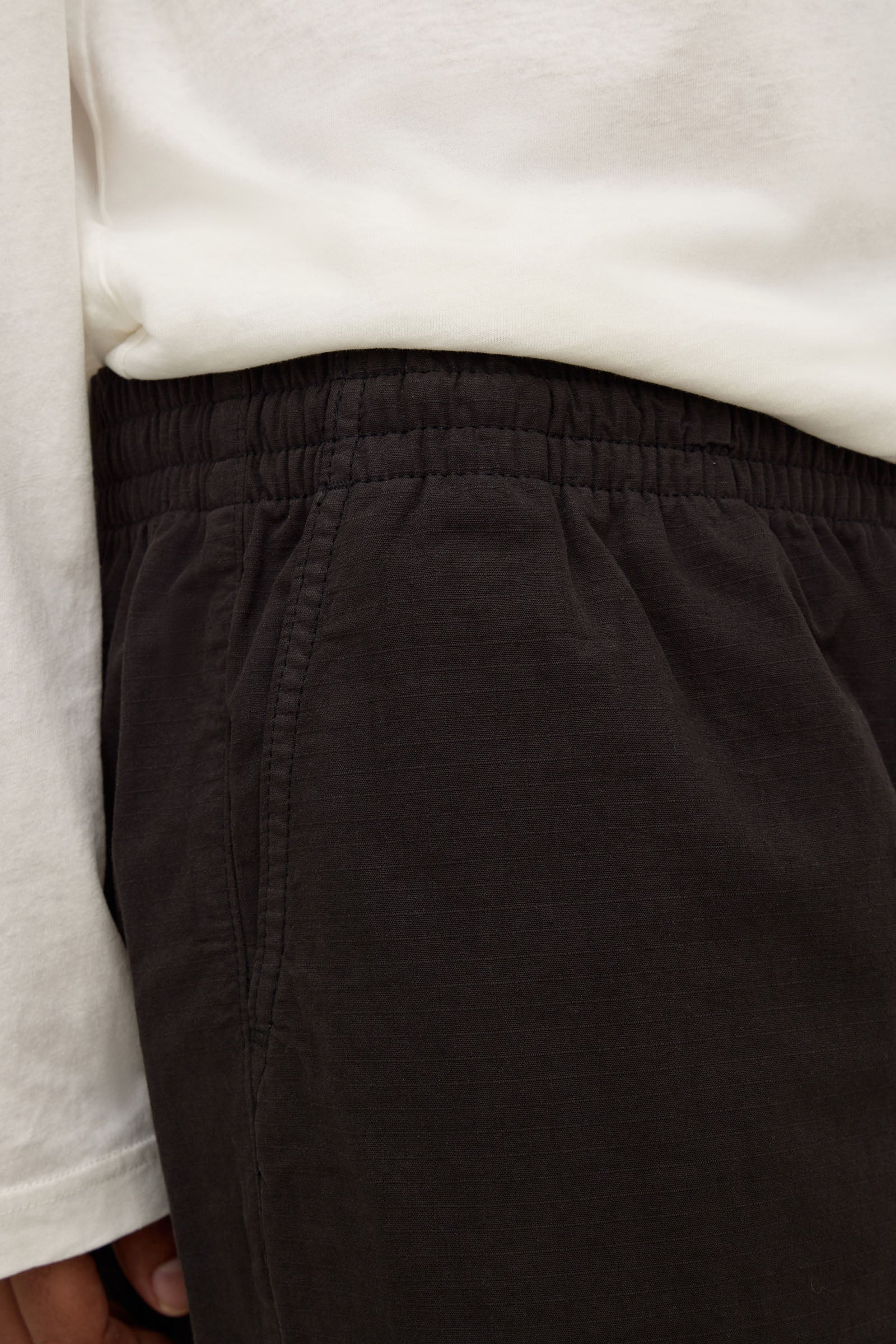 Assembly Label Wallace Ripstop Short in Washed Black