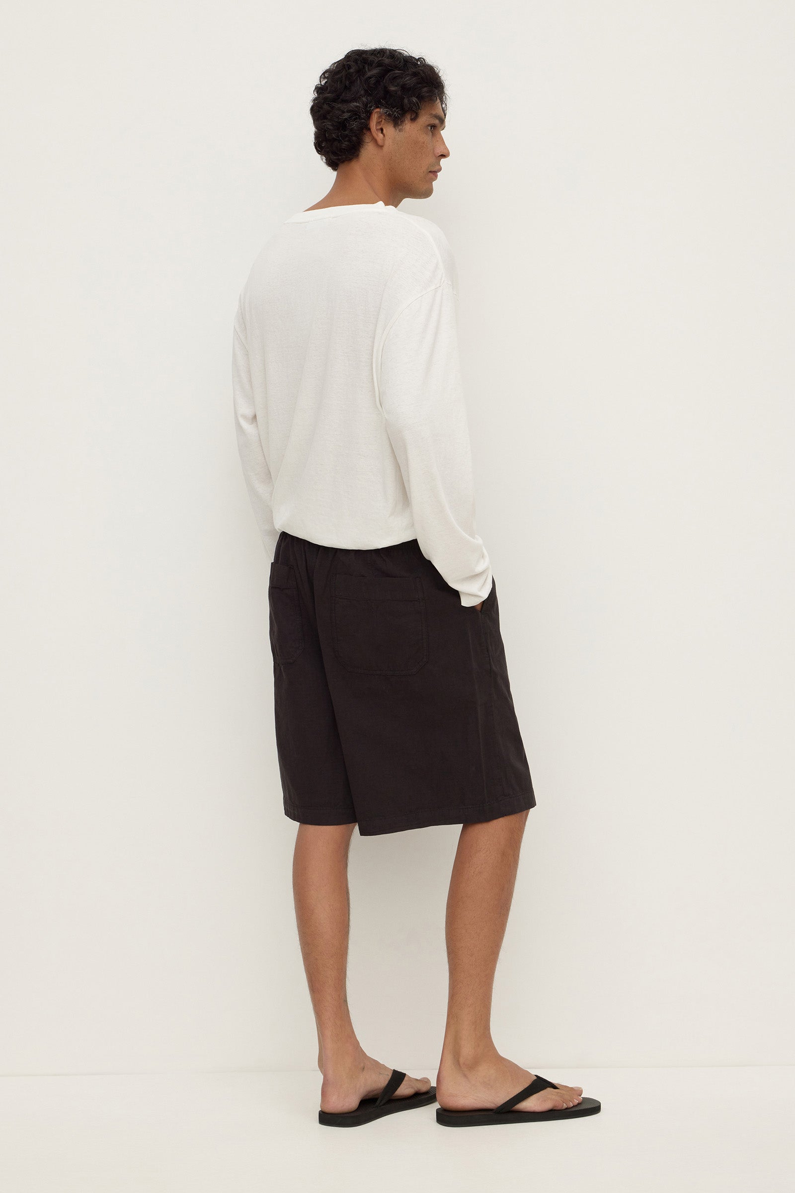 Assembly Label Wallace Ripstop Short in Washed Black