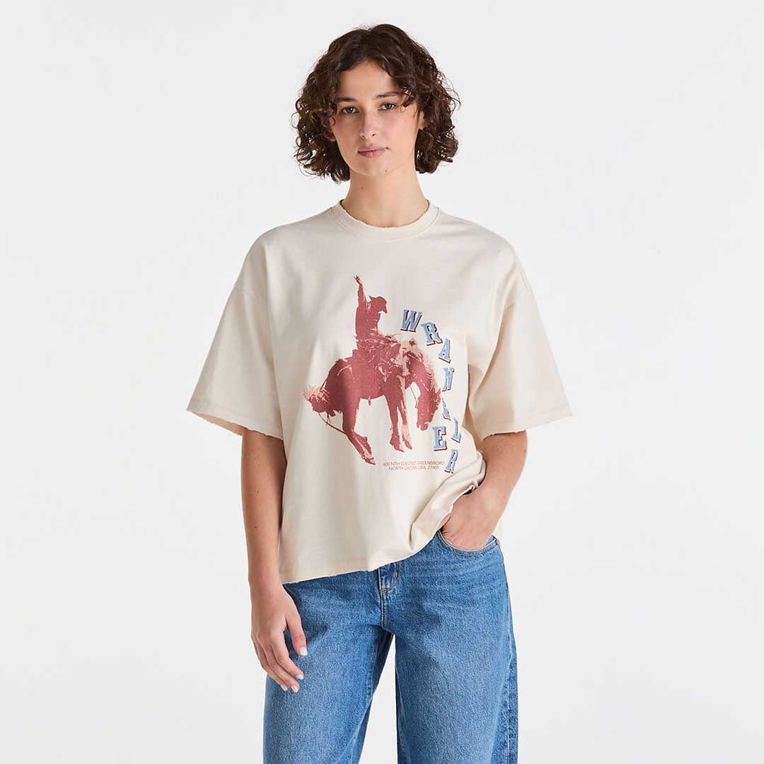 Bucking Boxed Tee | Ecru