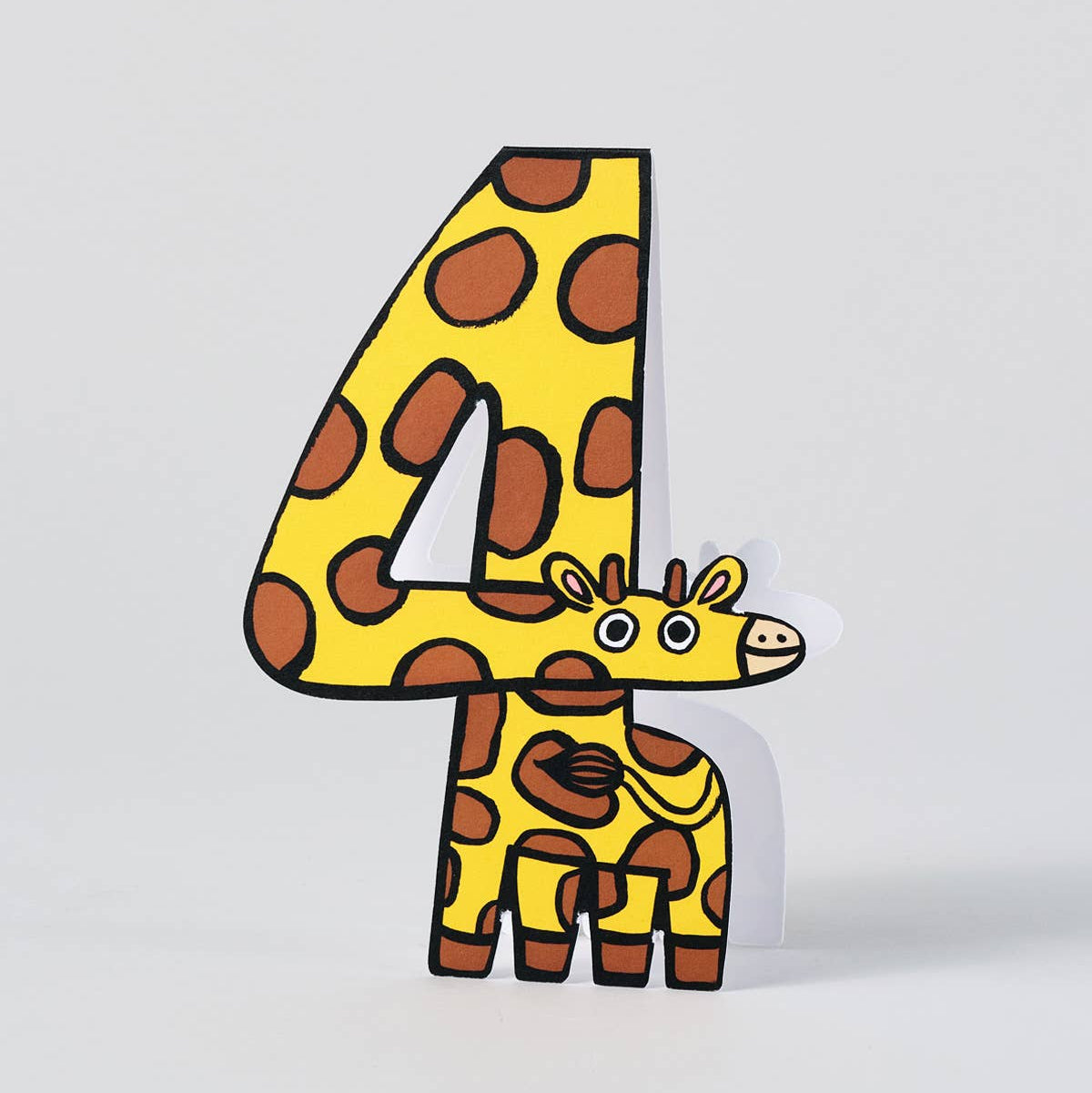 Birthday Card | Giraffe 4th Birthday