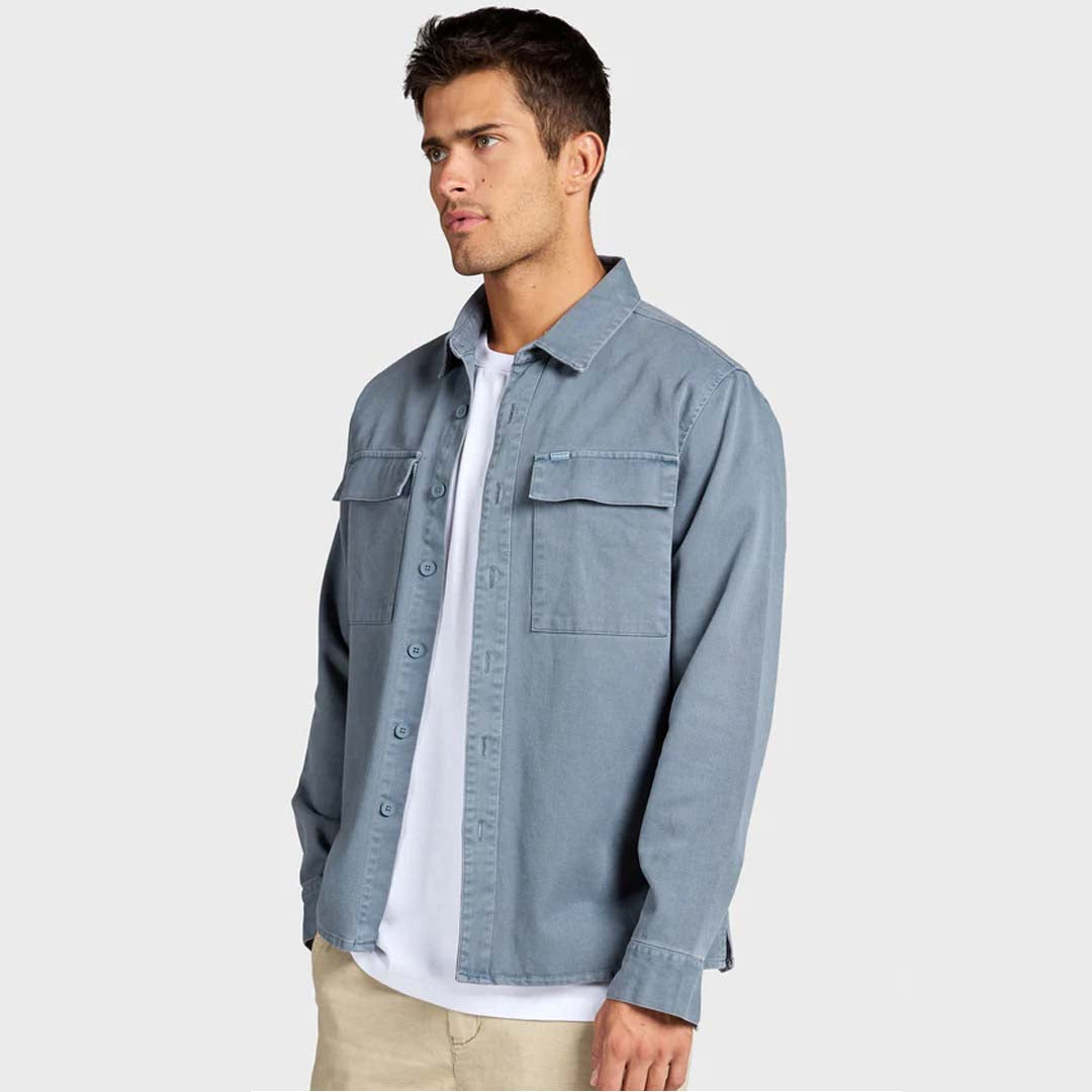 Essential Overshirt | Graphite Blue