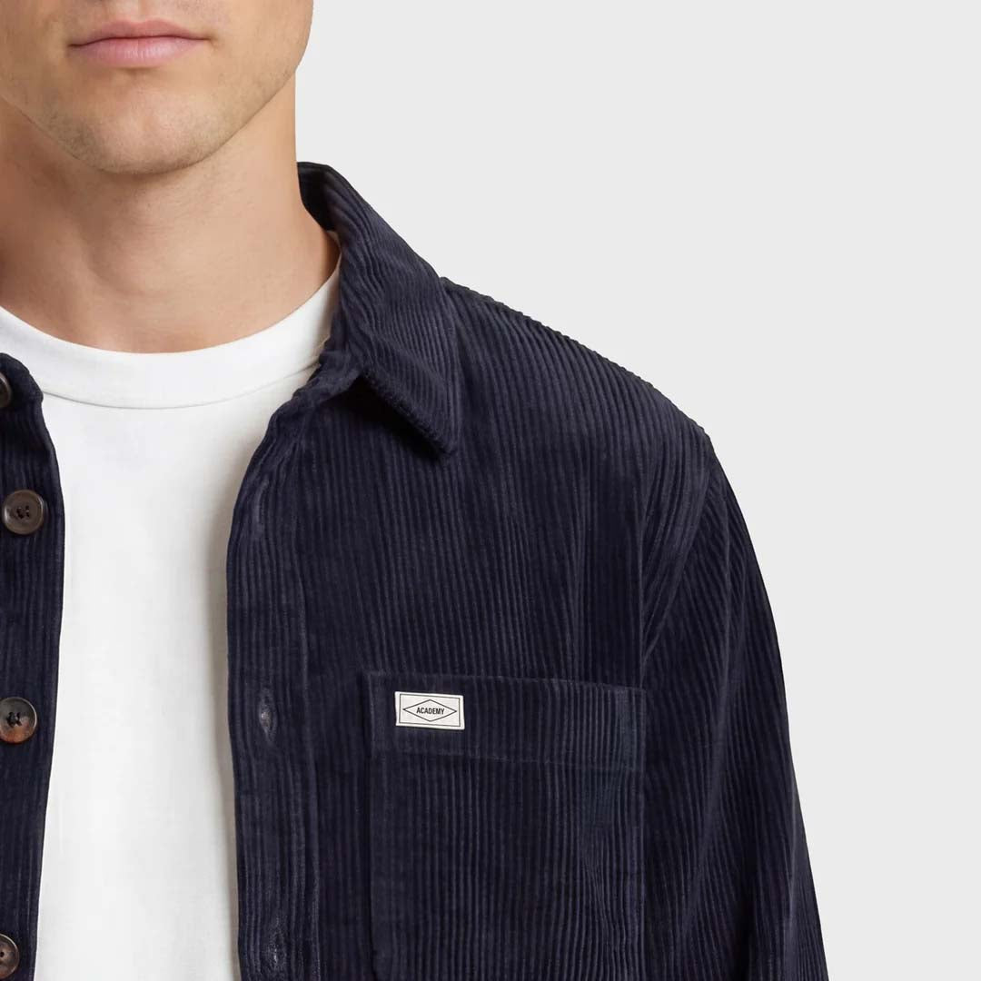 Lebowski Cord Overshirt | Peacoat Navy