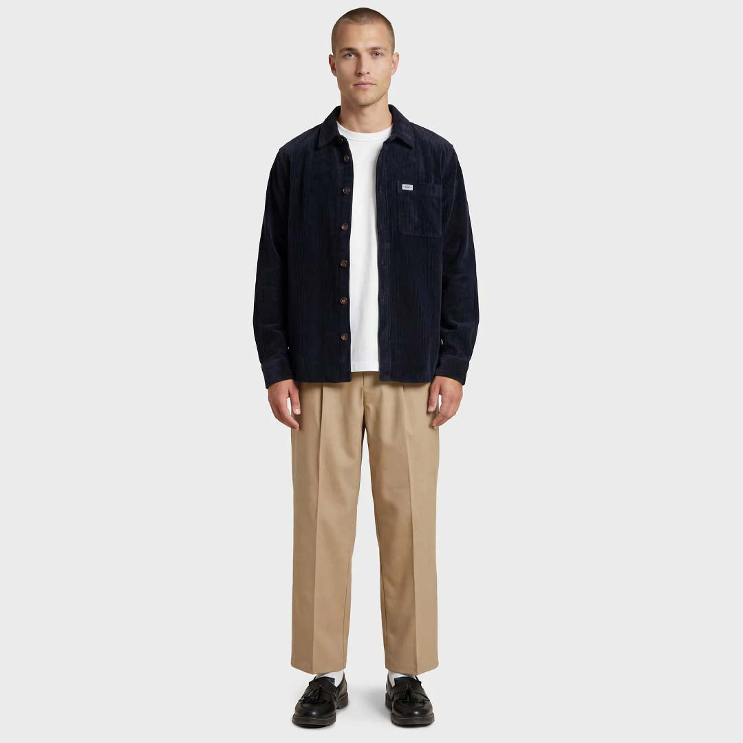 Lebowski Cord Overshirt | Peacoat Navy