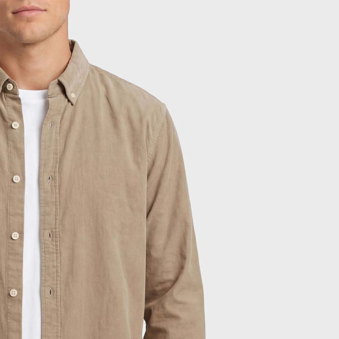 Micro Cord Shirt | Sage Green