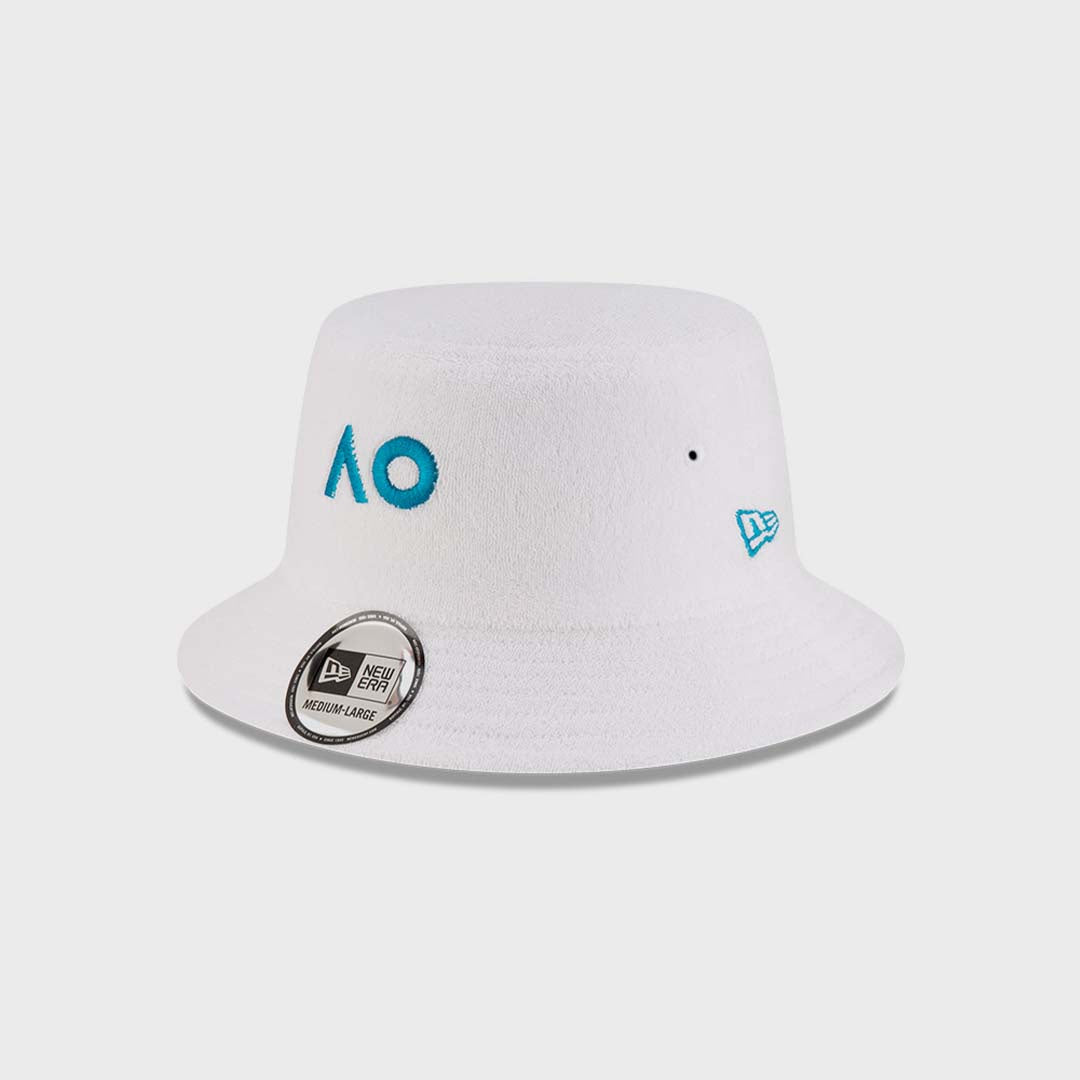 AO25 REVERSIBLE BUCKET | COTTON TERRY WHITE