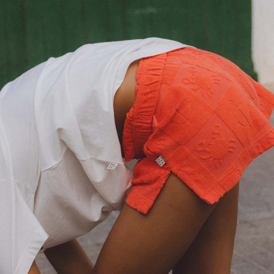 SEASIDE TERRY SHORT | LOBSTER RED