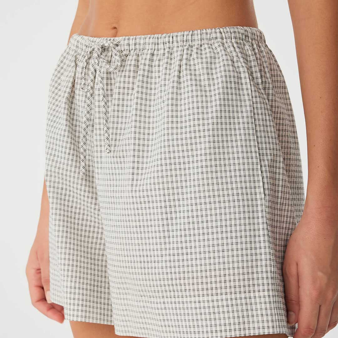Chloe Short | Black Check