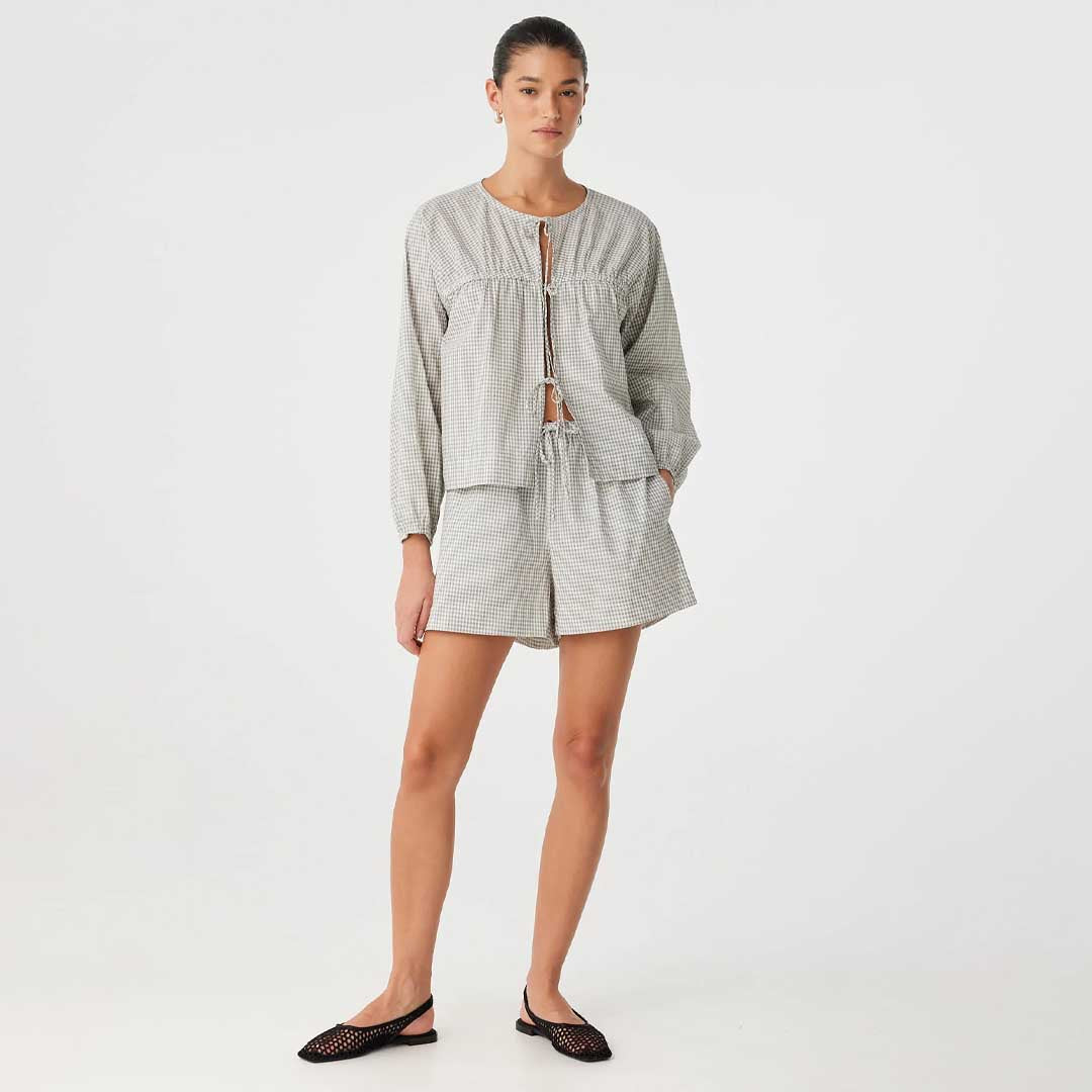 Chloe Short | Black Check
