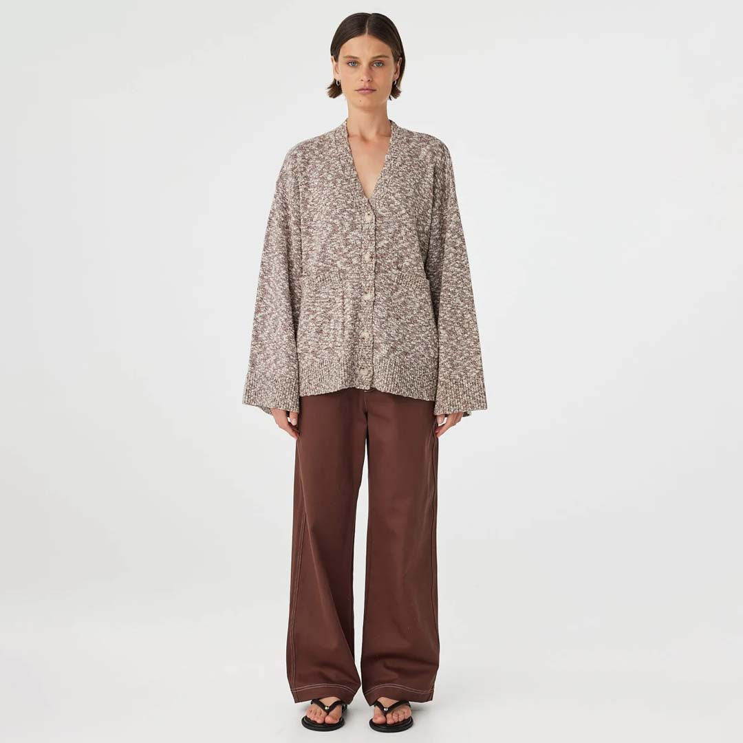 Emmet Cardigan | Chocolate & Cream