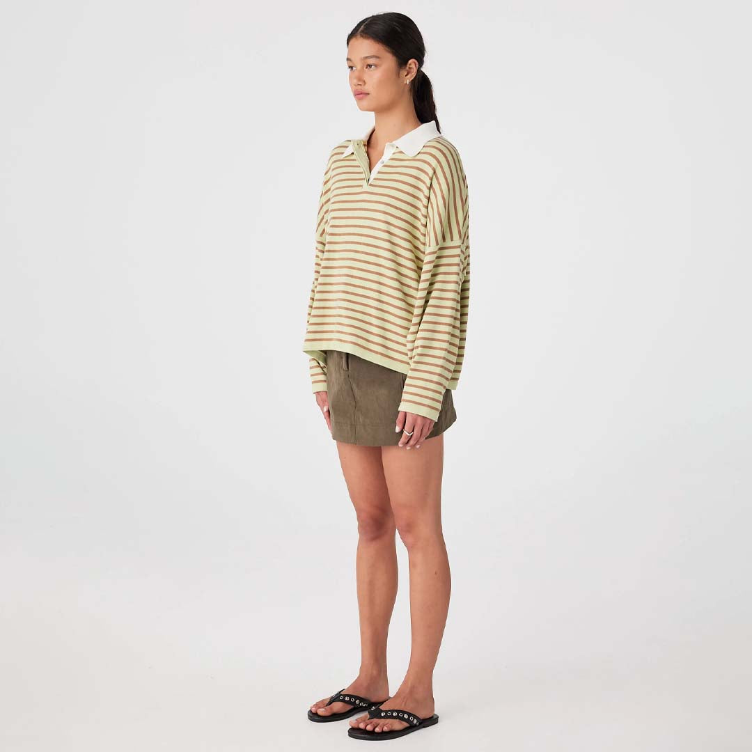 Rayne knit Jersey | Celery & Pecan