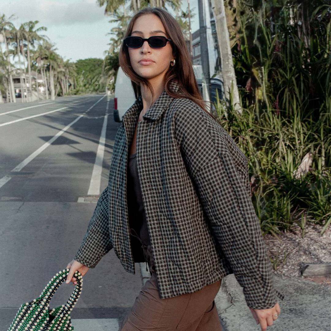 Matteo Jacket | Espresso Check