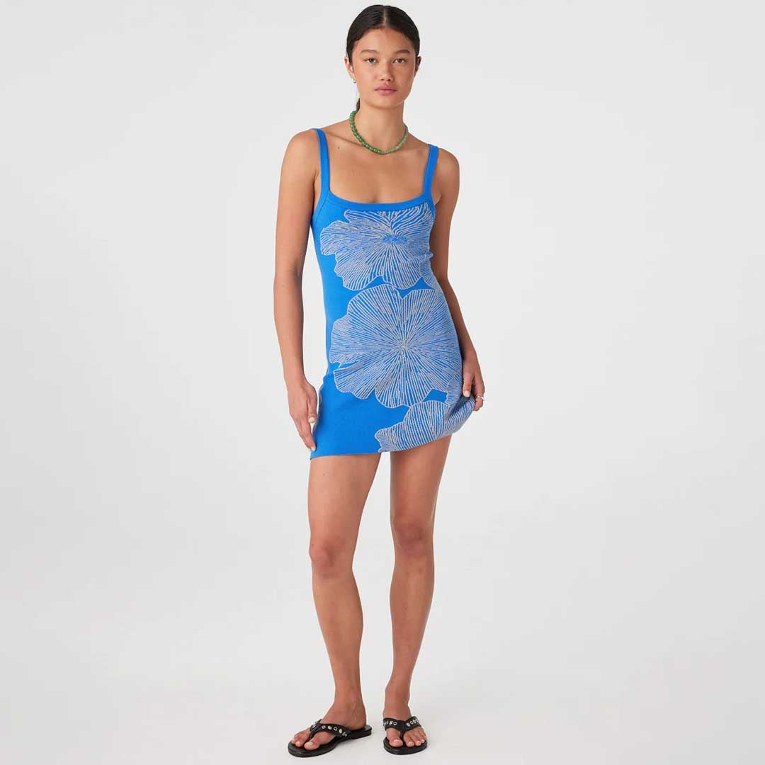 Chiara Mini Dress | Ultramarine Floral
