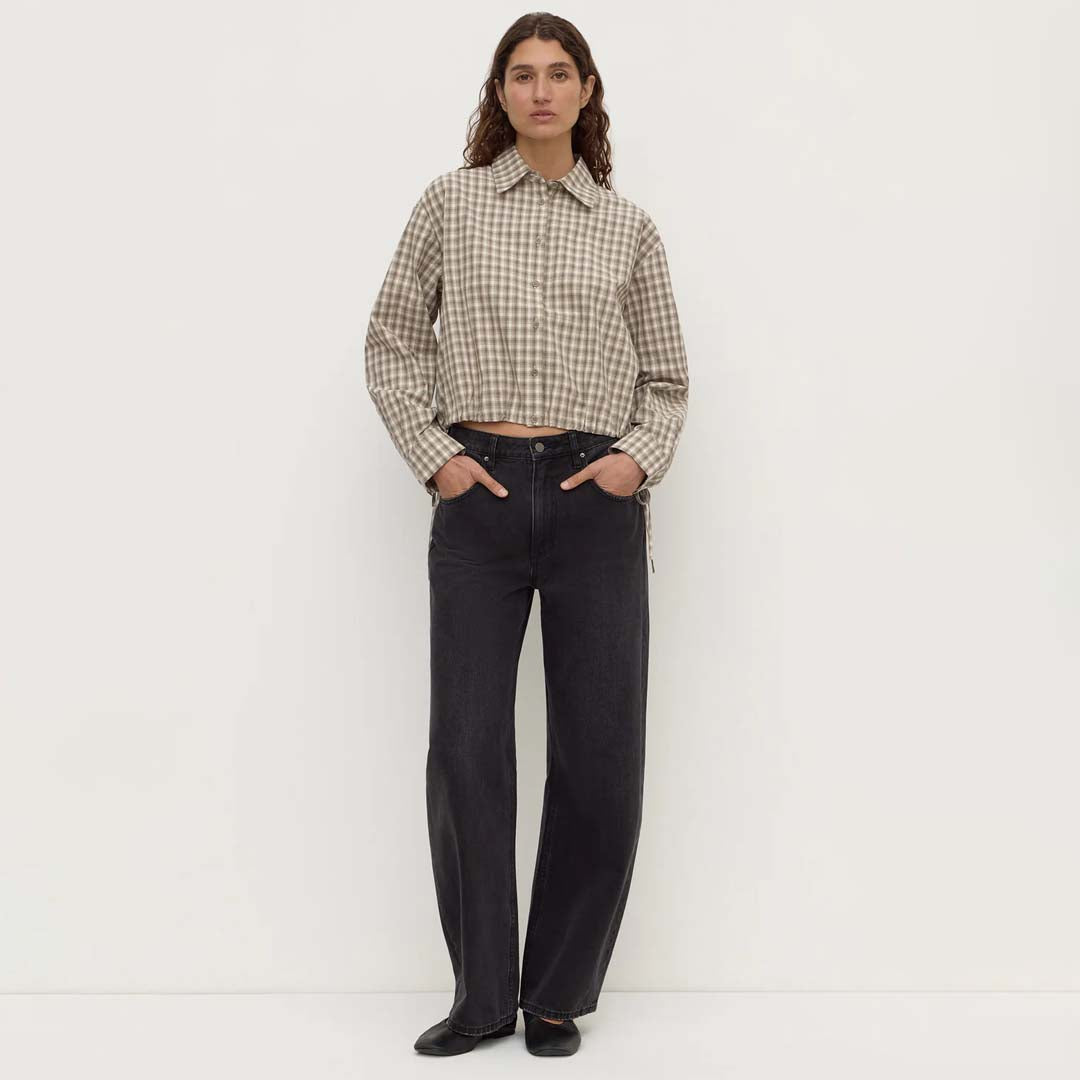 Eddie Check Shirt | White Grey