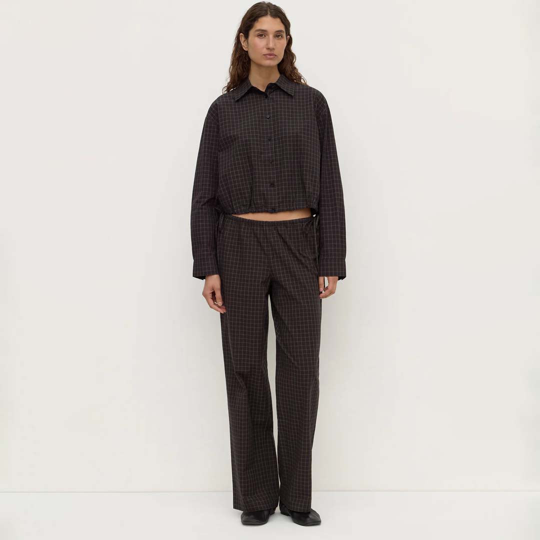 Eddie Check Pant | Brown Black