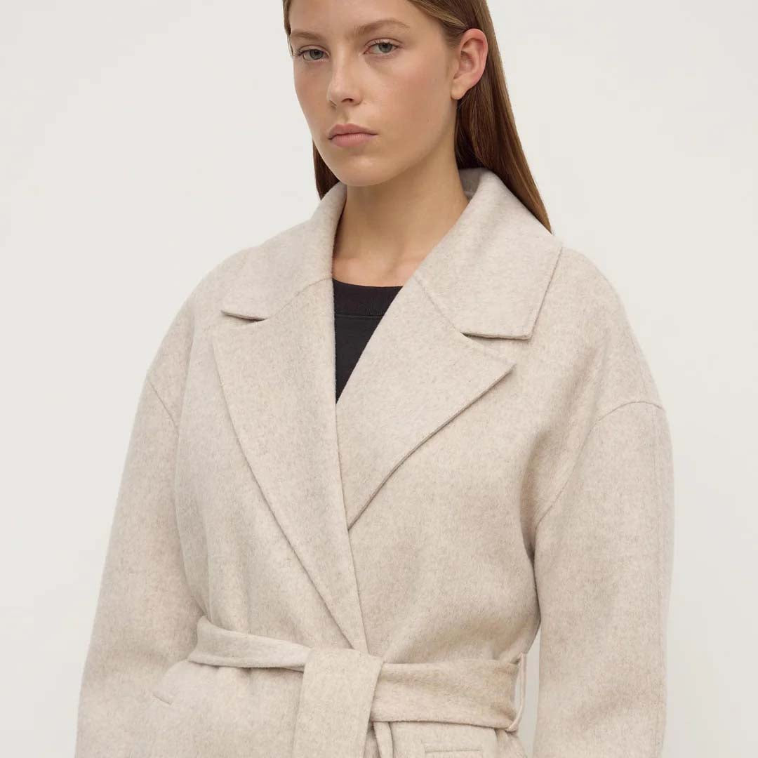 Ivy Wool Coat | Oat Marle
