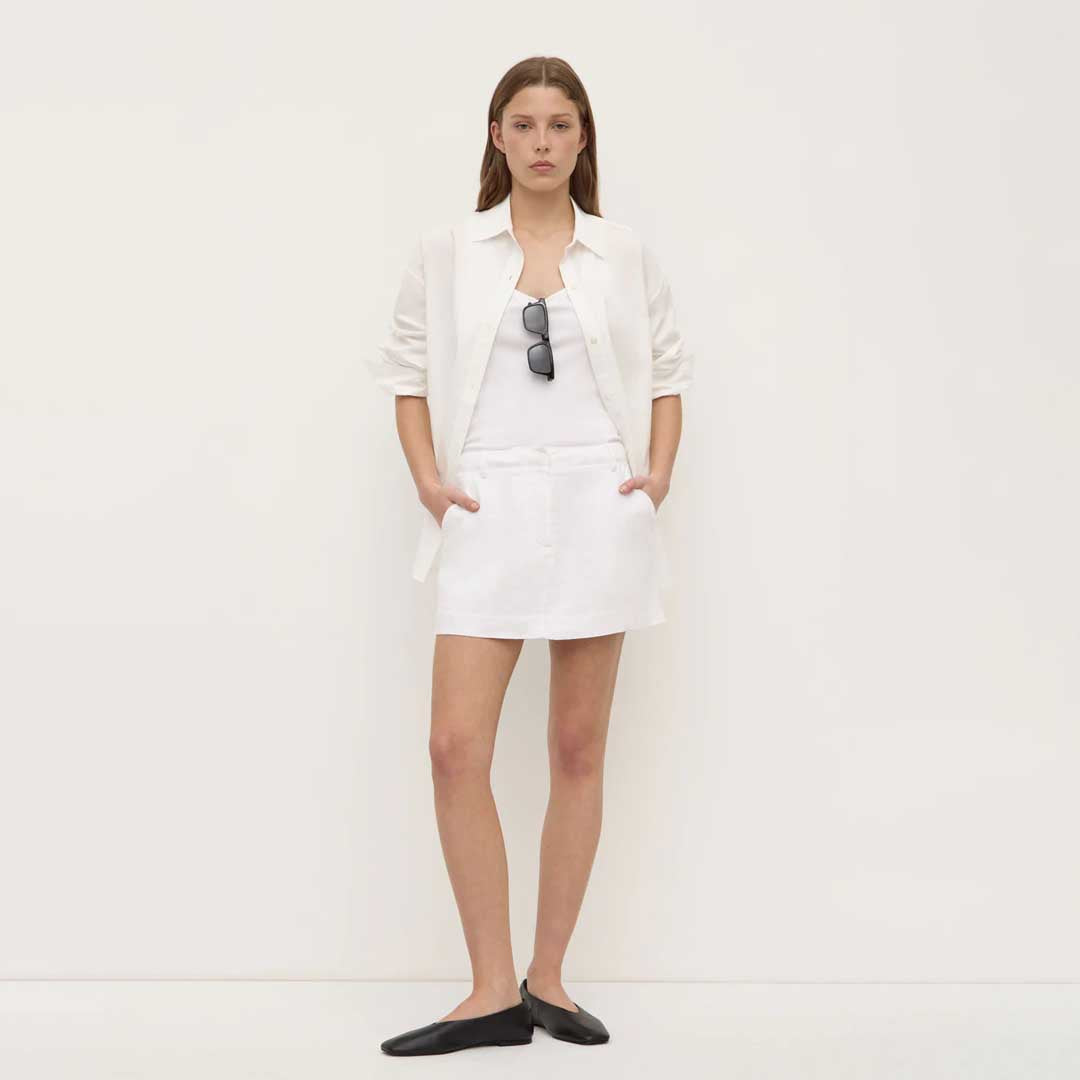 Amanda Mini Skirt | White