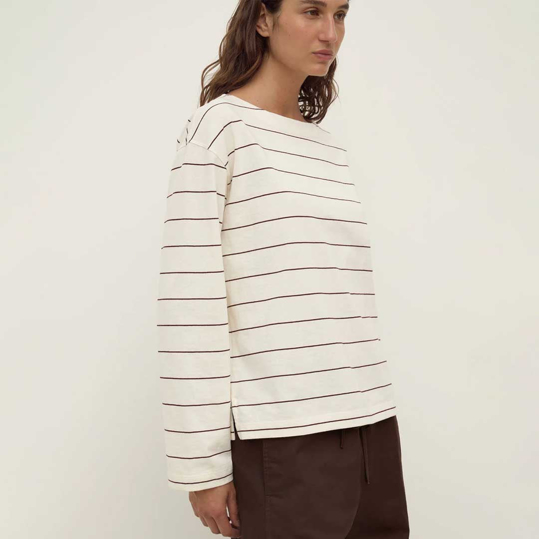 Scout Long Sleeve Tee | Cream Mulberry