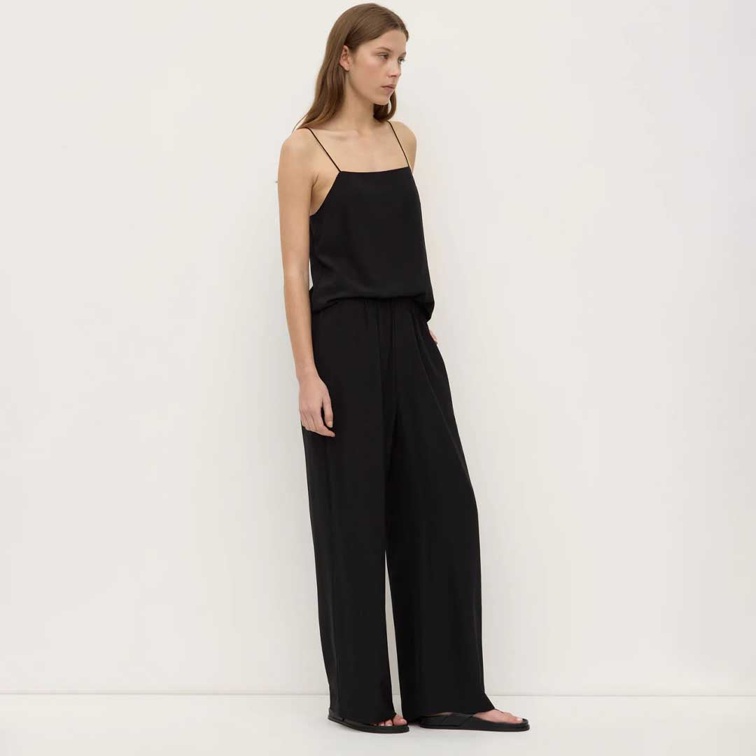 Betty Silk Pant | Black