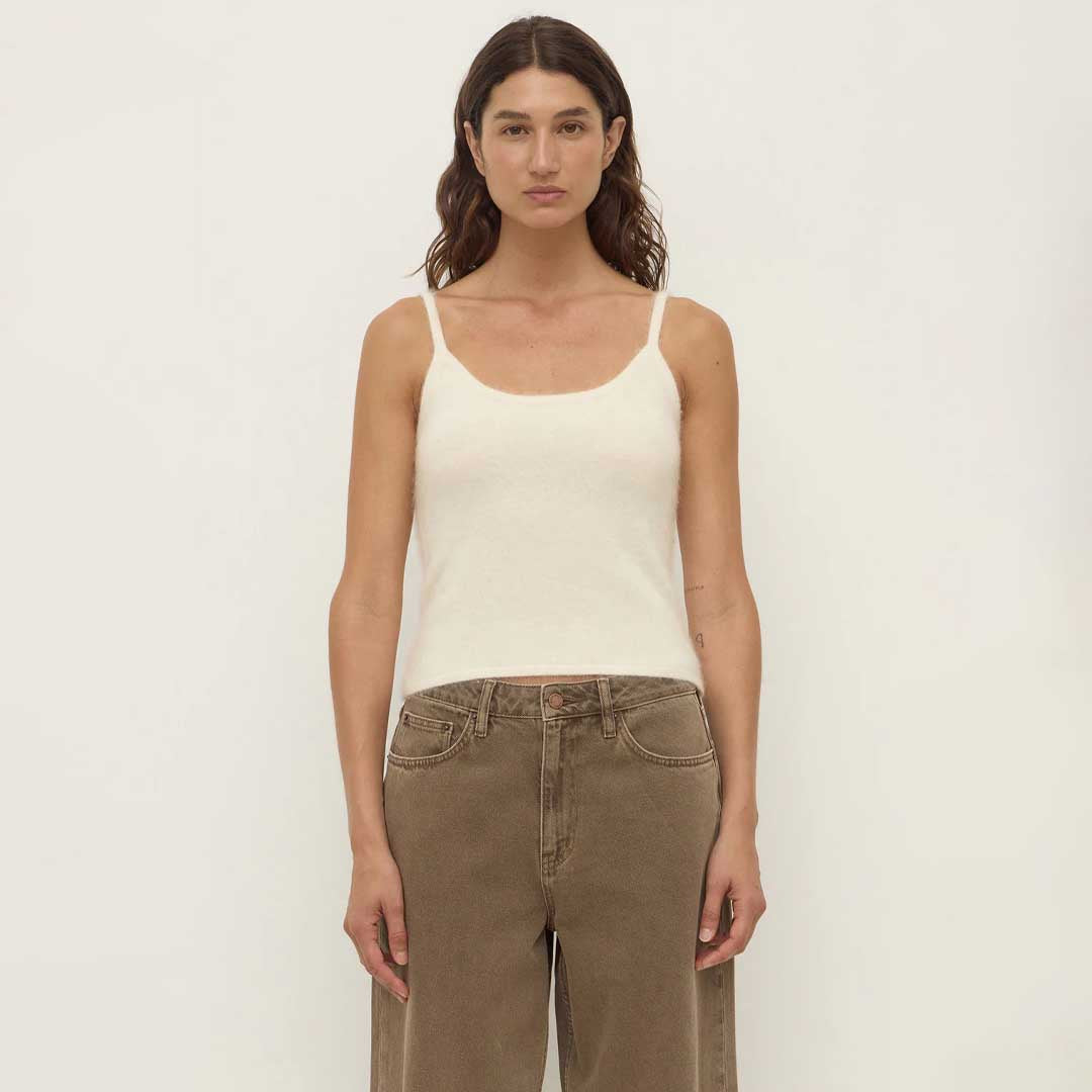 Carina Wool Tank | Cream