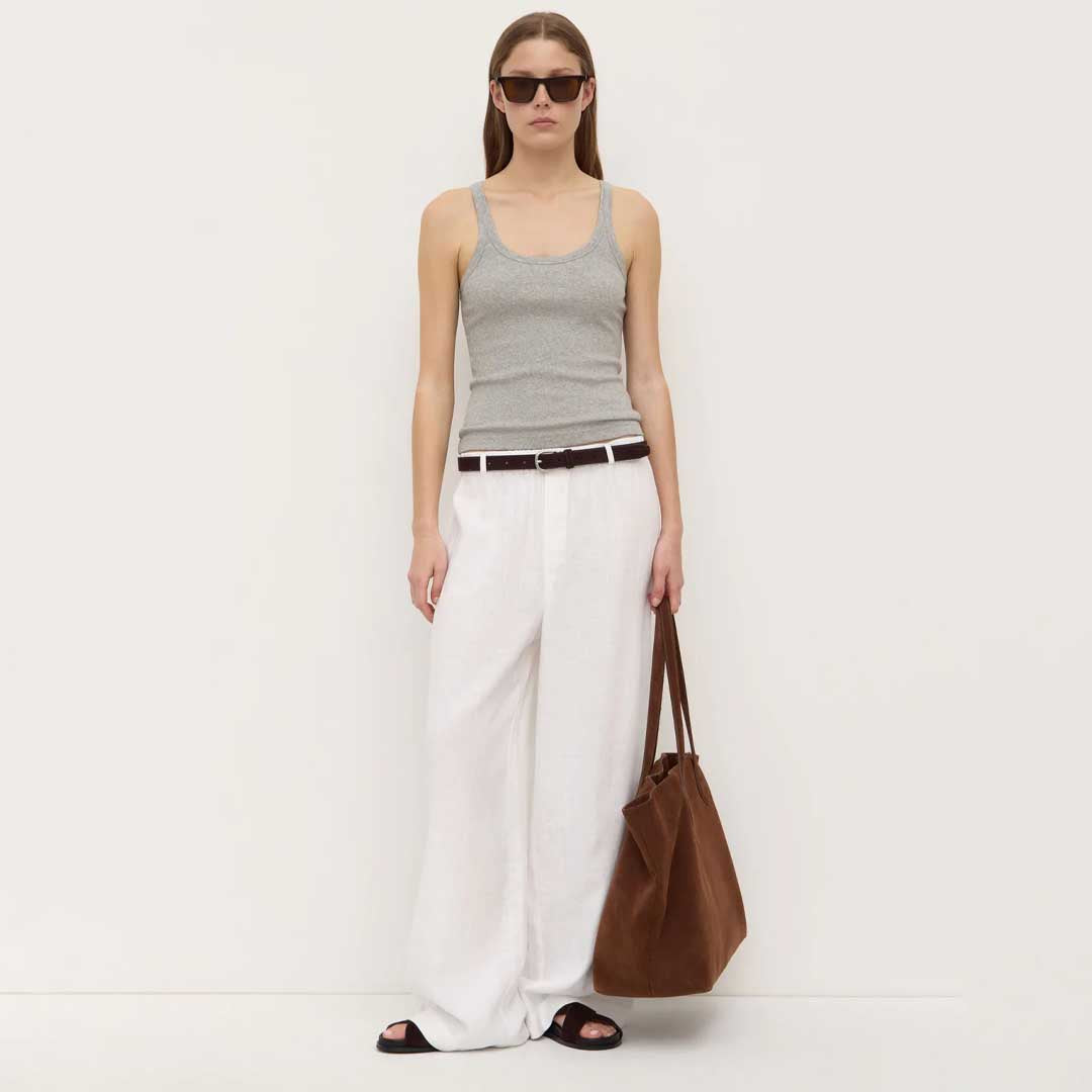 Everyday Linen Pant | White