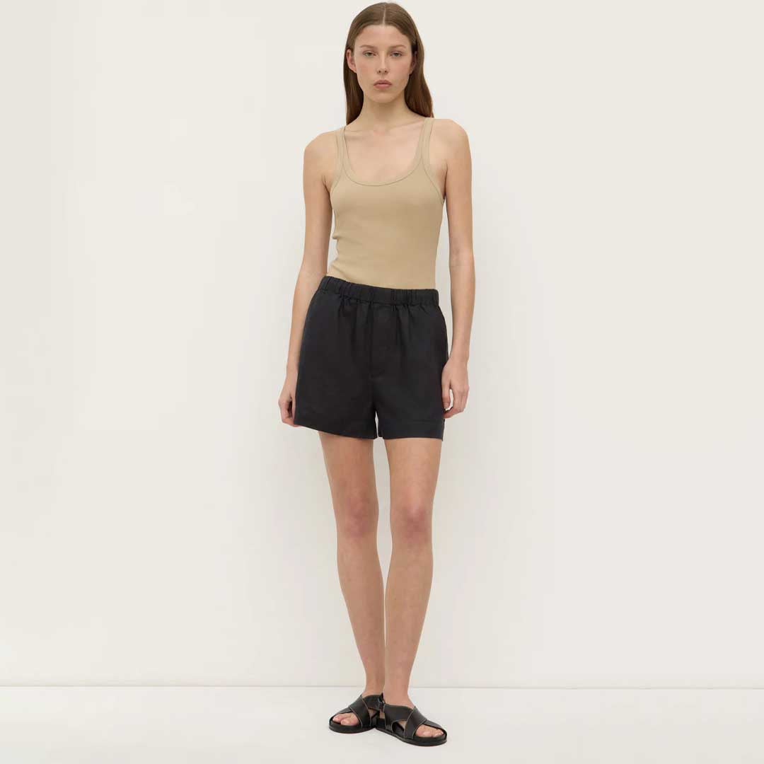 Everyday Linen Short | Black