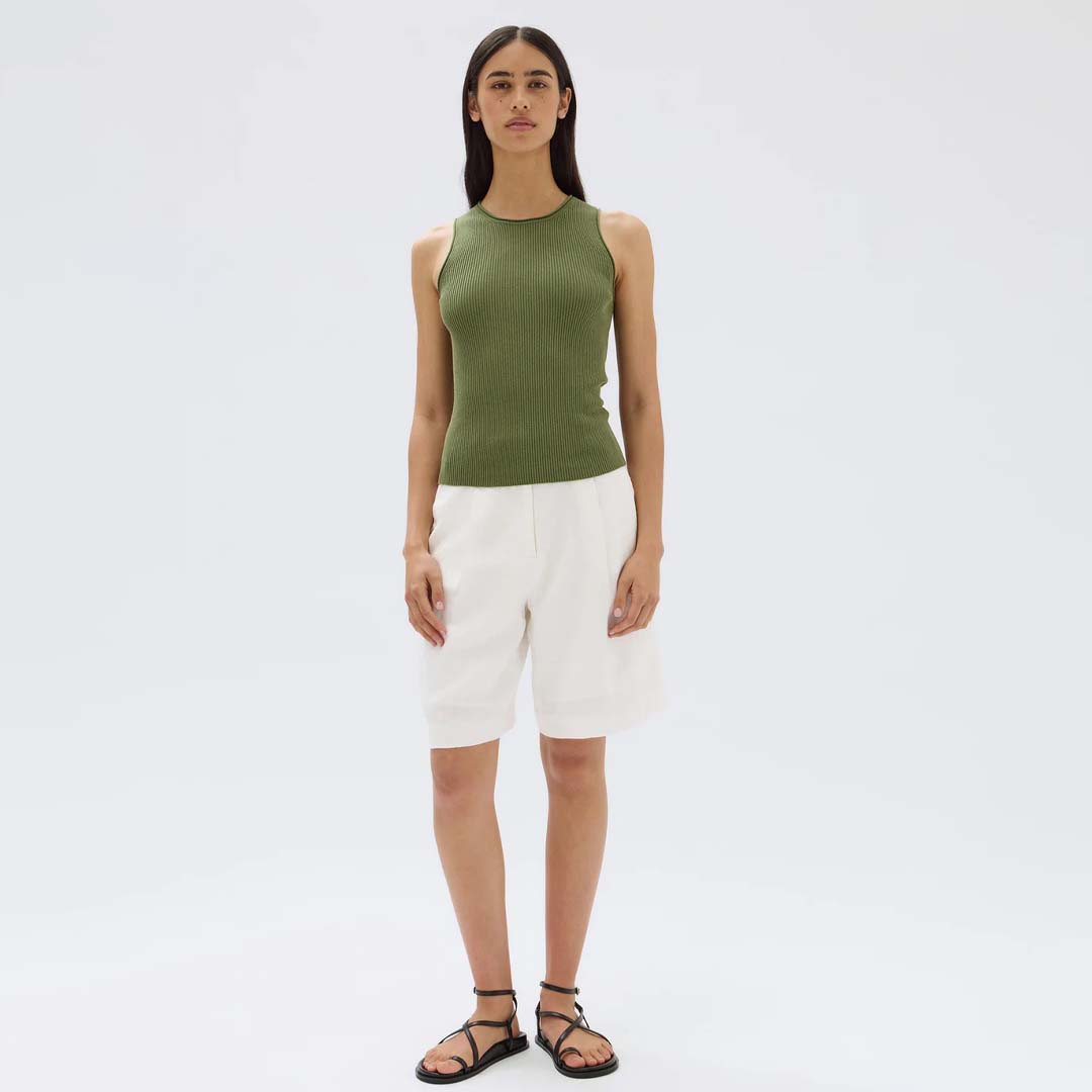 FAYE KNIT TANK | PANDAN