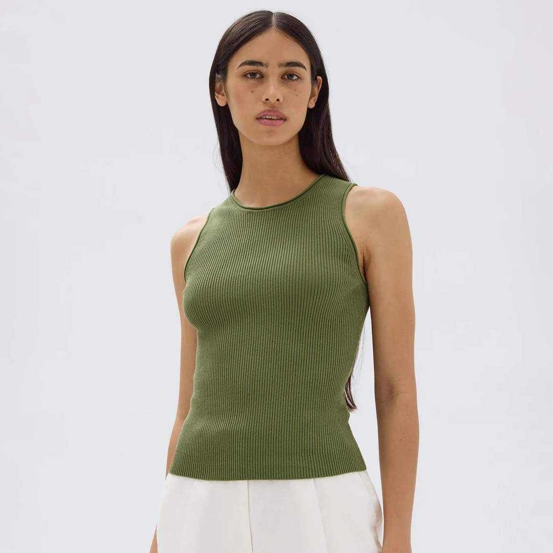 FAYE KNIT TANK | PANDAN