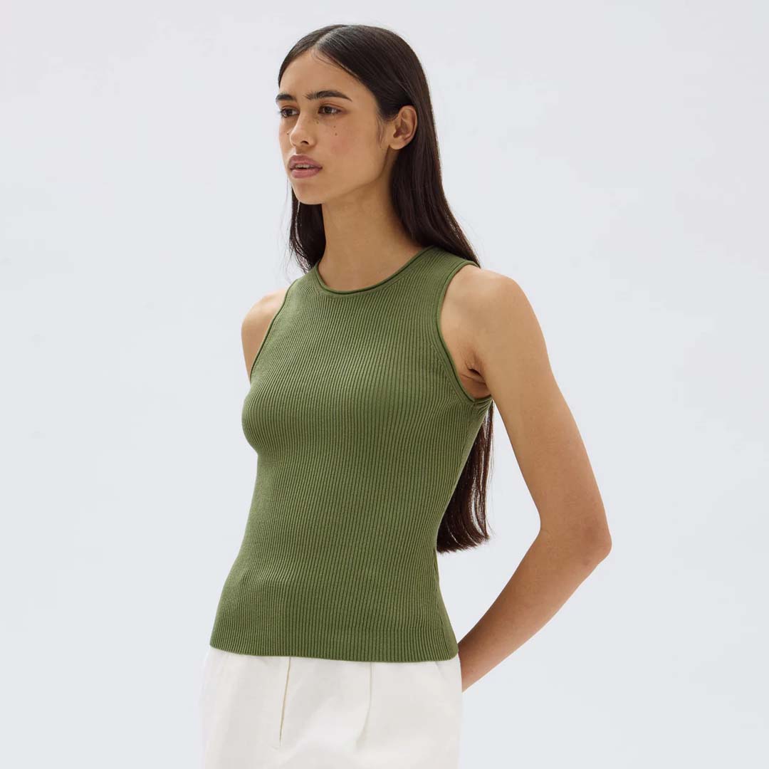 FAYE KNIT TANK | PANDAN