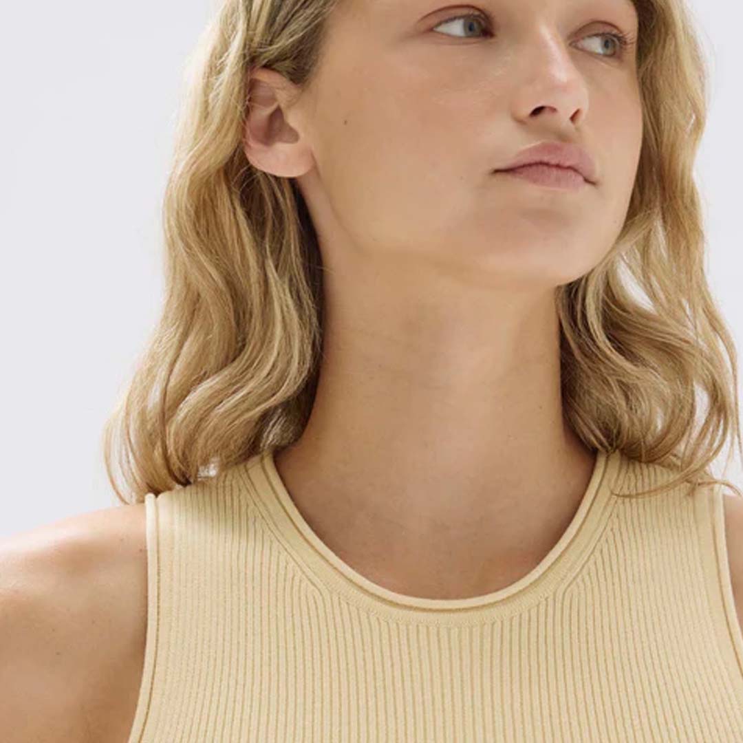 FAYE KNIT TANK | PANNACOTTA