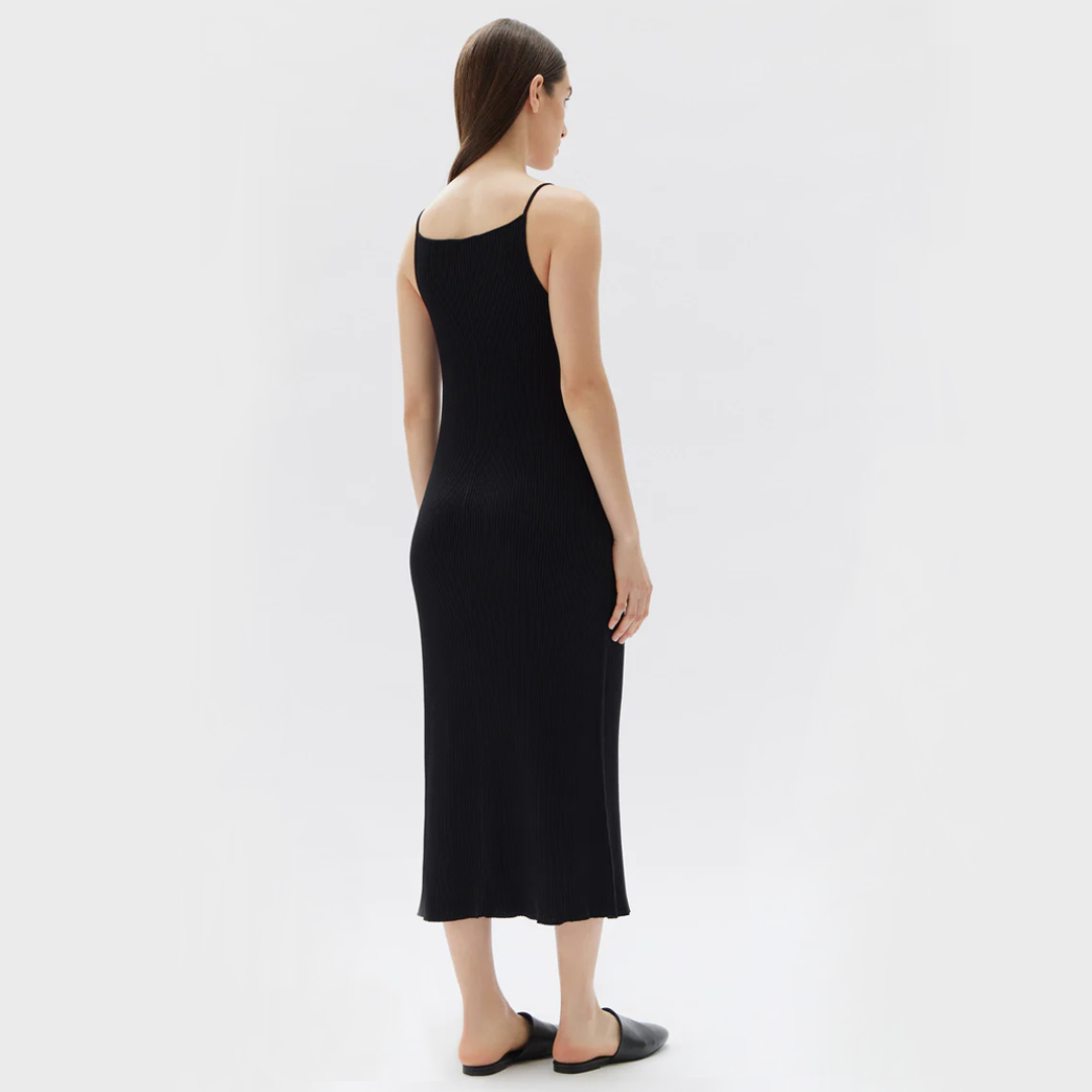 FREYA KNIT DRESS | BLACK