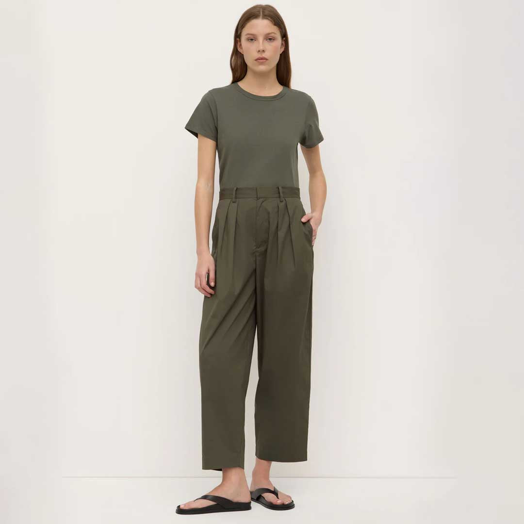 Geno Poplin Pant | Moss
