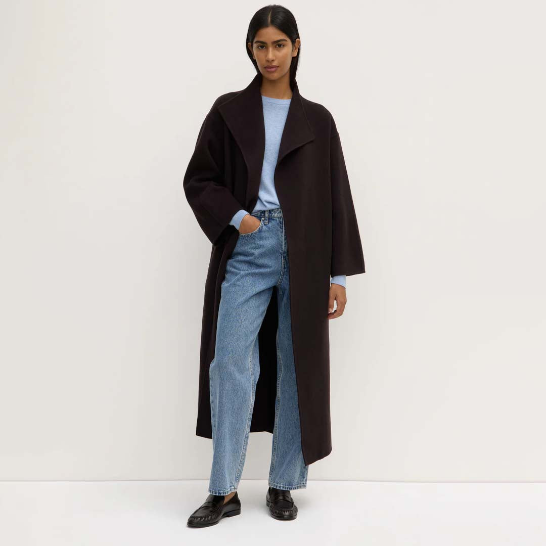 Kinsley Wool Coat | Charcoal Marle