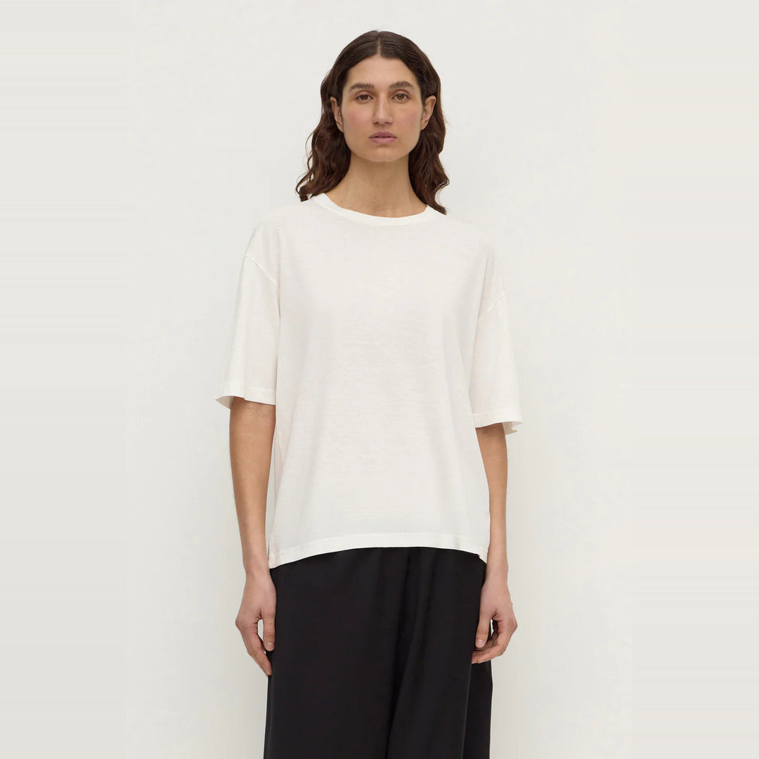 Kira Cotton Hemp Tee | Antique White