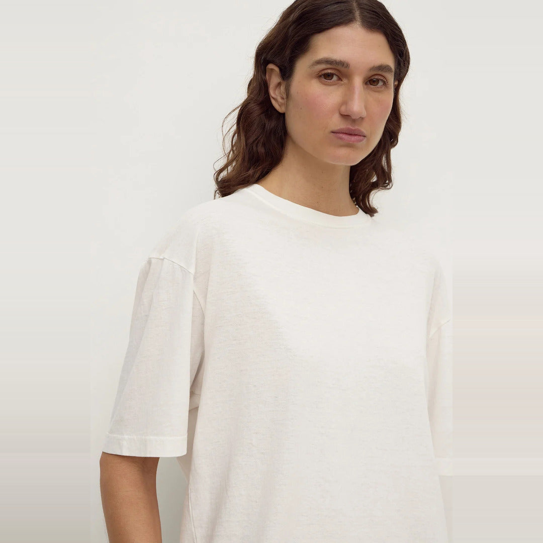Kira Cotton Hemp Tee | Antique White